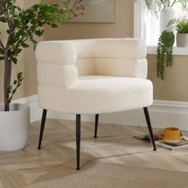 Metro Lane Chamelle Wide Upholstered Barrel Chair Reviews Wayfair